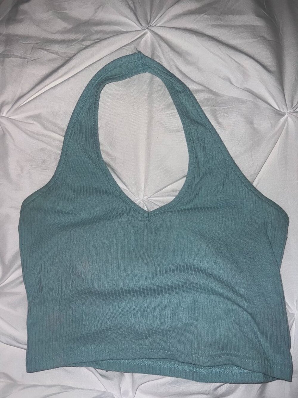 Light Blue Halter Neck